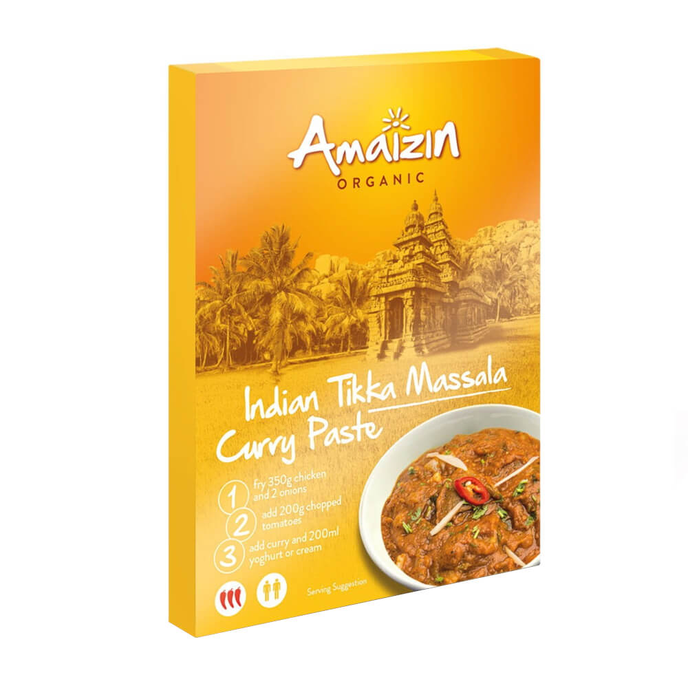 Pâte de curry indien tikka massala BIO 80 g - AMAIZIN