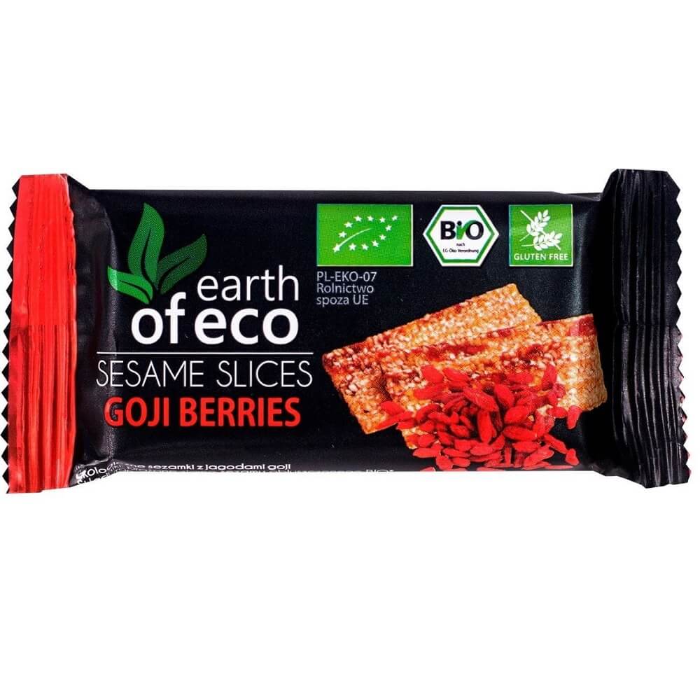Graines de sésame sans gluten aux baies de goji BIO 18 g - EARTH OF ECO