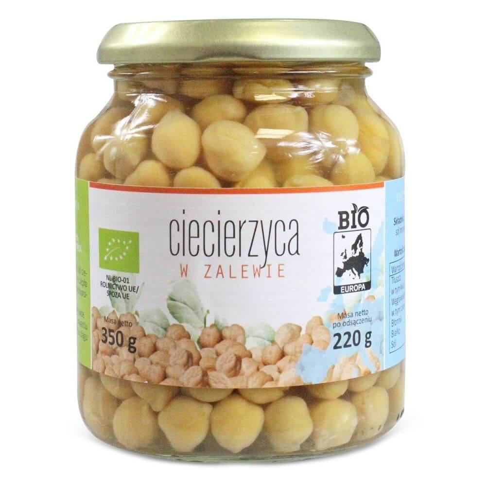 Pois chiches marinés en bocal BIO 350 g (215 g) - BIO EUROPA