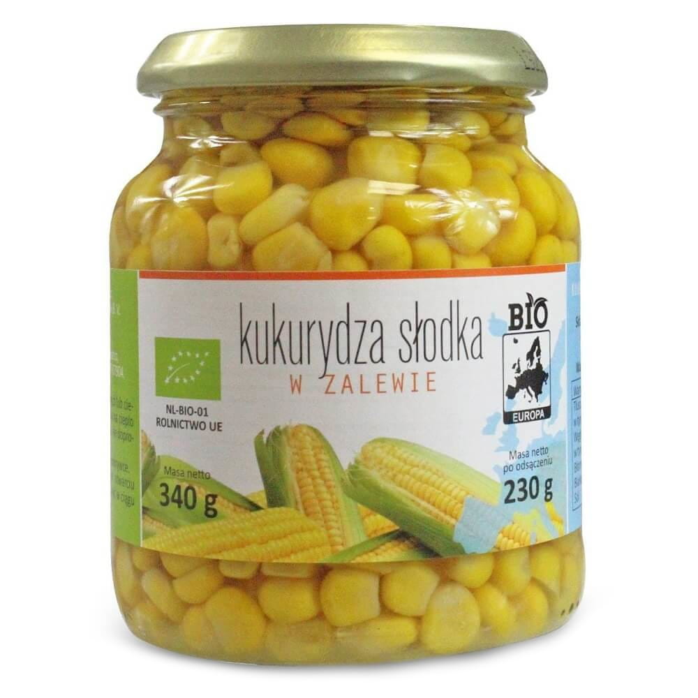 Maïs doux en saumure en bocal BIO 340 g (230 g) - BIO EUROPA