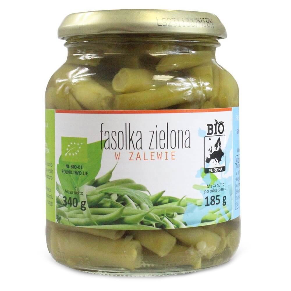 Haricots verts en saumure en bocal BIO 340 g (185 g) - BIO EUROPA