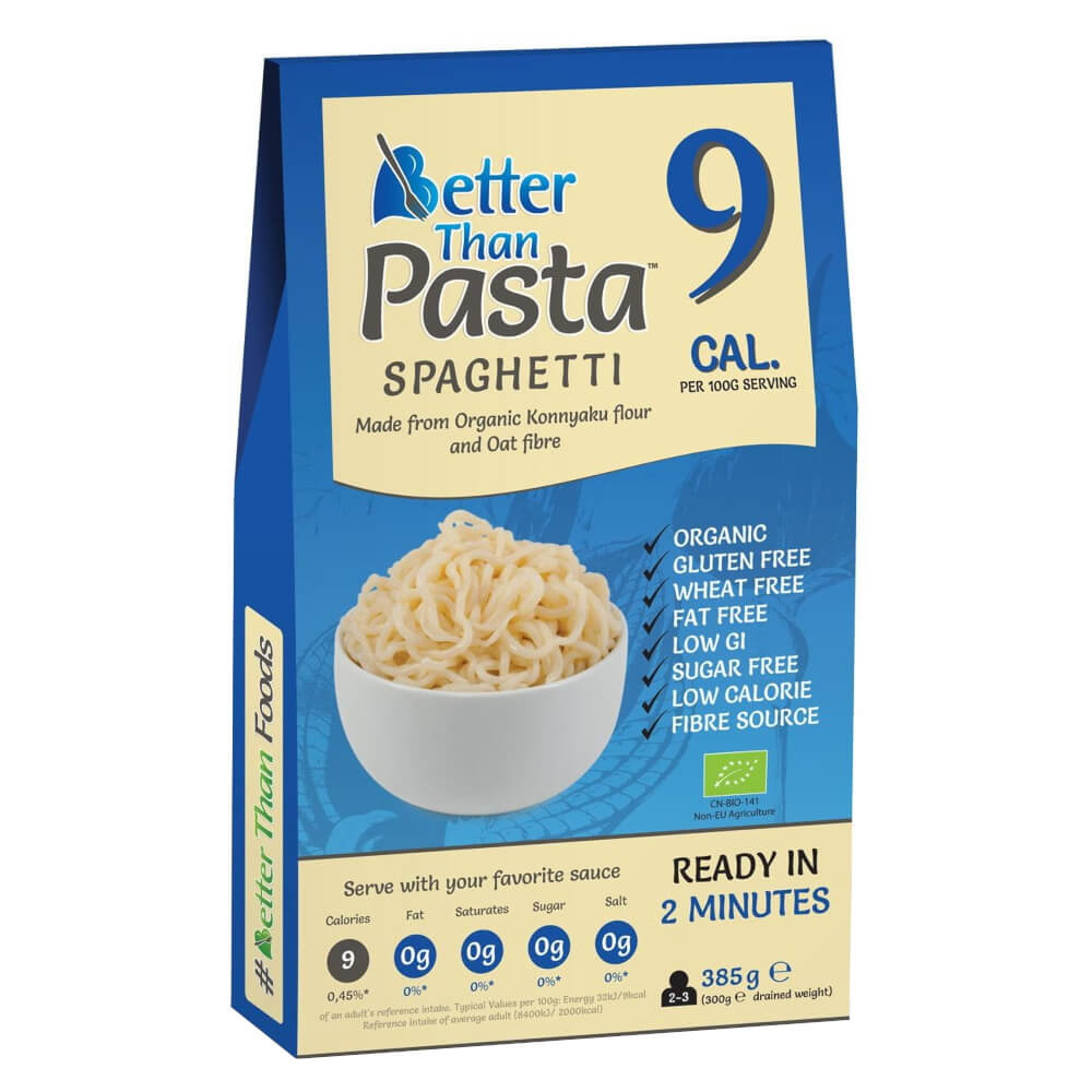Pâtes Konjac, spaghettis sans gluten BIO 385 g - BETTER THAN FOODS