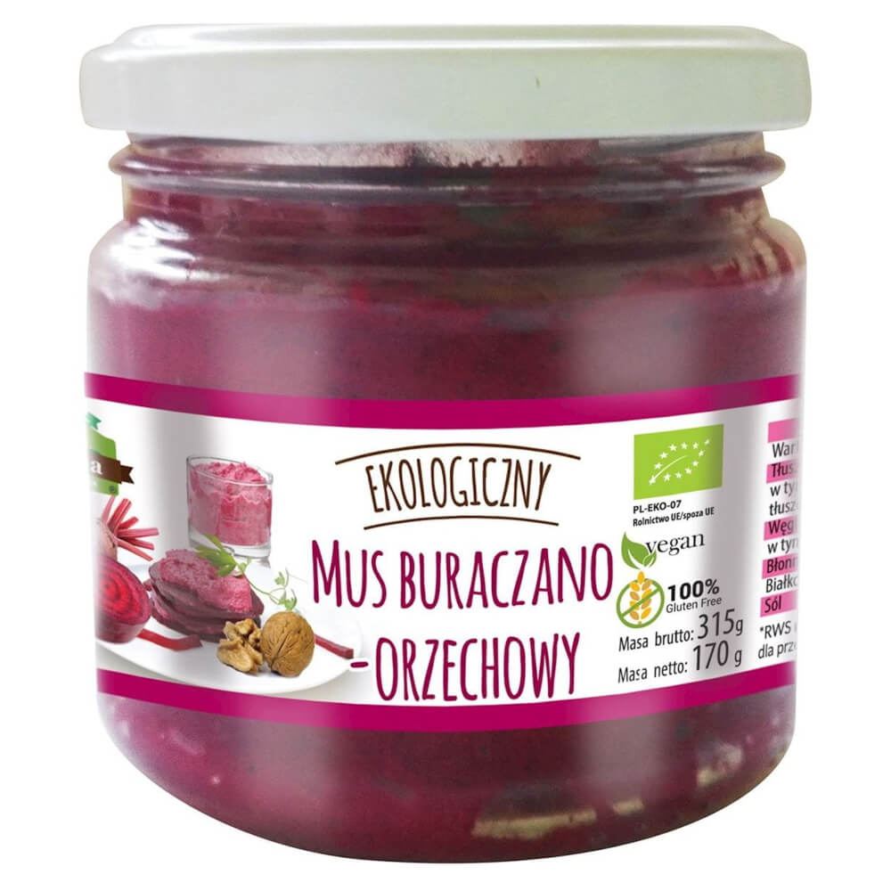 Mousse de betterave et de noix BIO 170 g - FARMA ŚWIĘTOKRZYSKA
