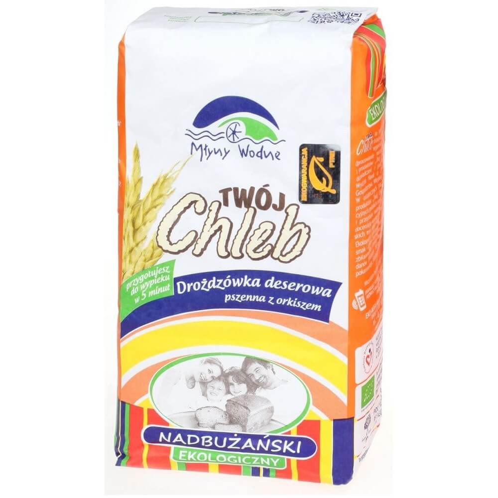 Mélange pour boulangerie levure de blé à l'épeautre BIO 1 kg - MOULINS À EAU