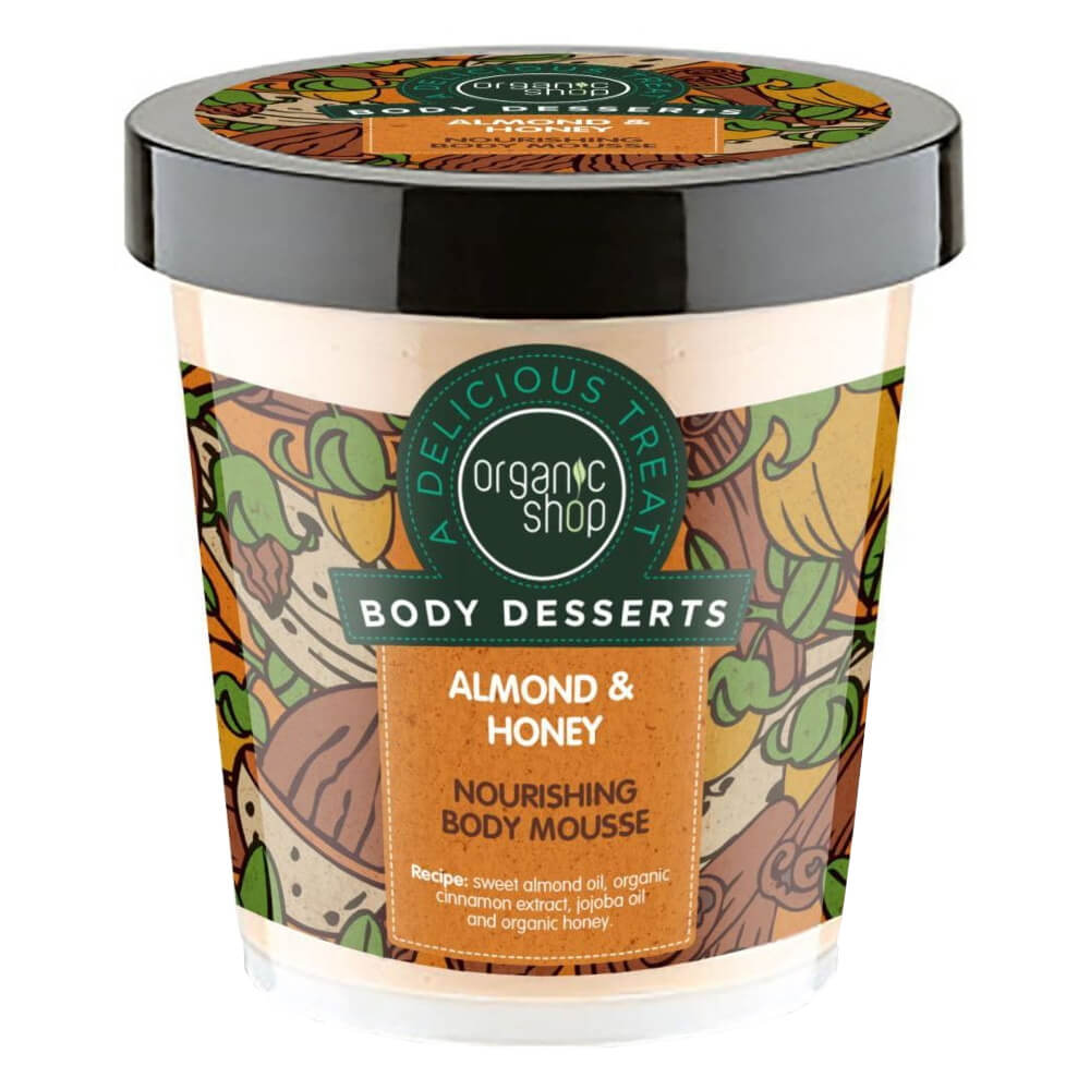 Mousse corps amande et miel 450 ml - BOUTIQUE BIO