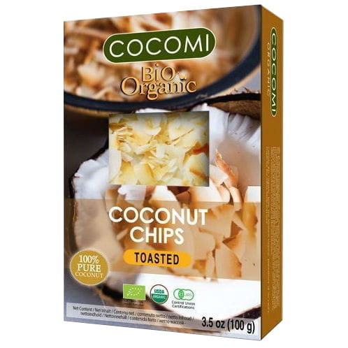 Chips de noix de coco torréfiées BIO 100 g - COCOMI