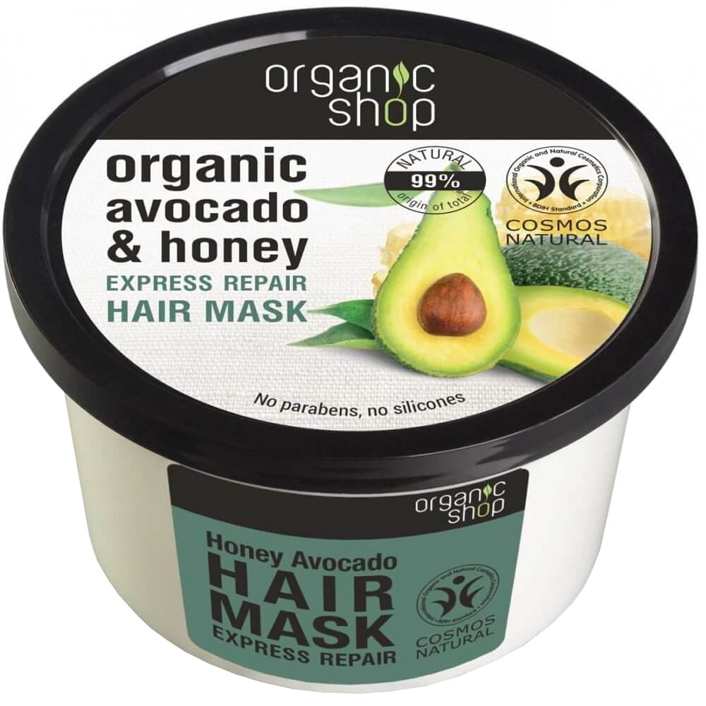 Masque cheveux régénérant expressif au miel d'avocat 250 ml - ORGANIC SHOP
