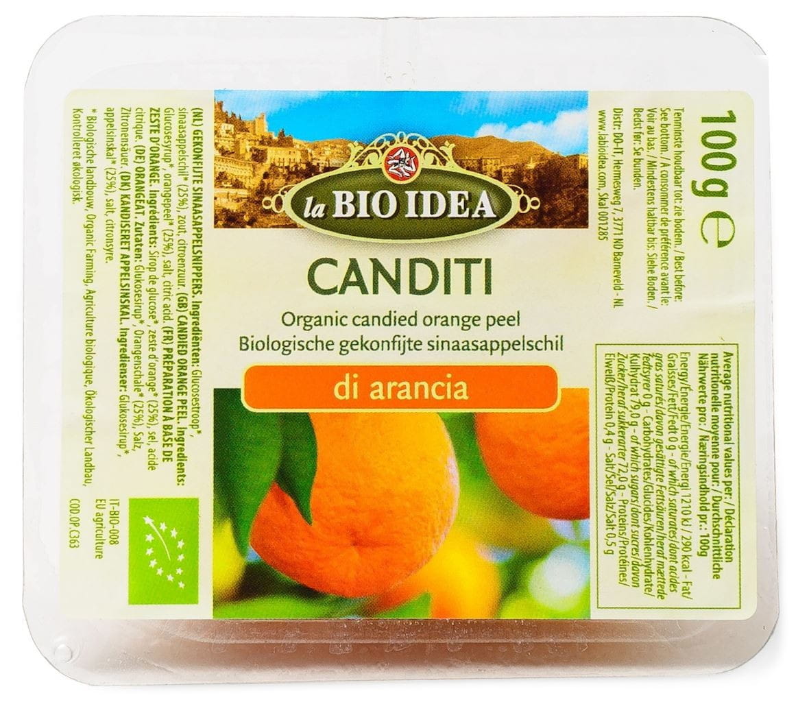 Ecorces d'oranges confites BIO 100 g - LA BIO IDEA