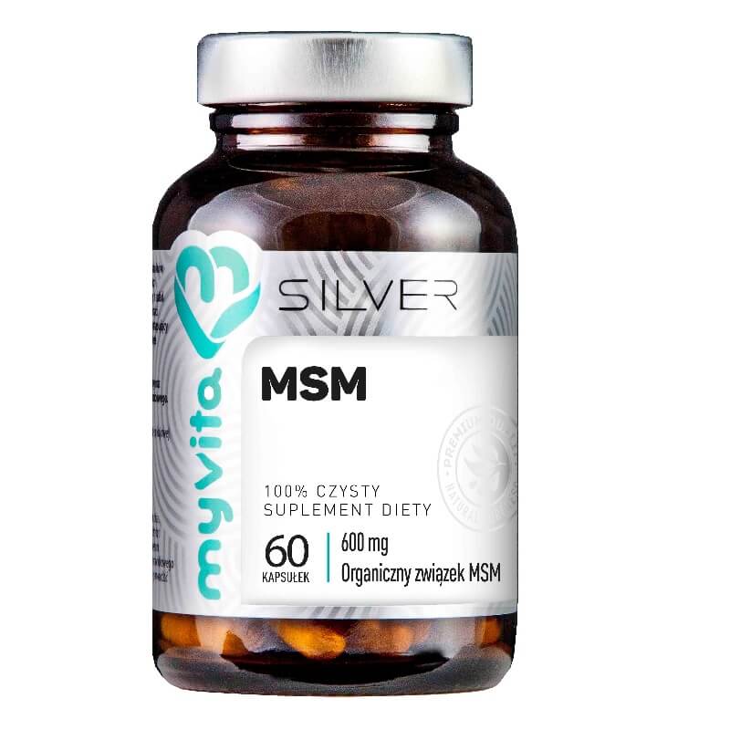 MSM composé organique MSM 600mg 60 gélules MYVITA SILVER PURE