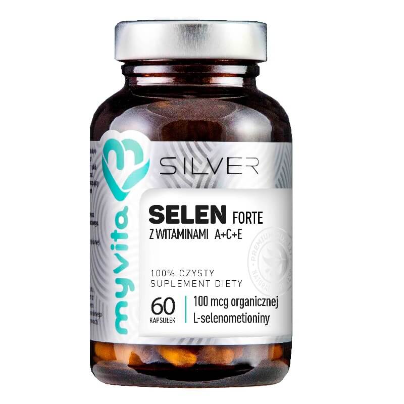 Sélénium FORTE aux vitamines a + C + e 60 gélules MYVITA SILVER PURE