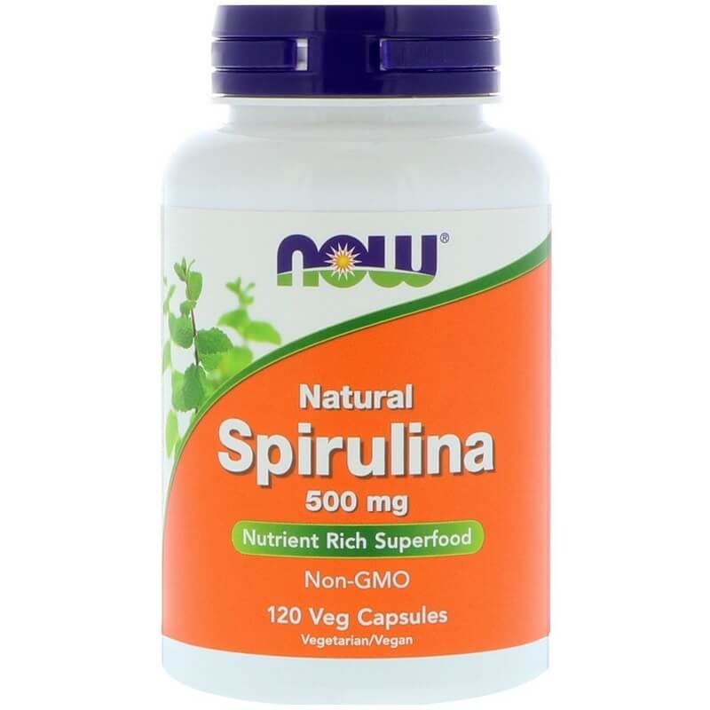 Spiruline Naturelle 500mg 120 capsules NOW FOODS