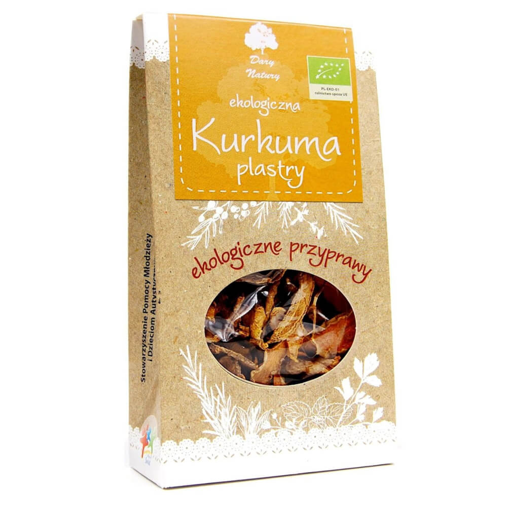 Curcuma, tranches séchées BIO 30 g - CADEAUX DE LA NATURE