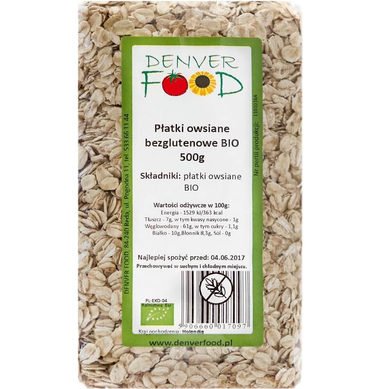 Gruau sans gluten BIO 500g DENVER FOOD