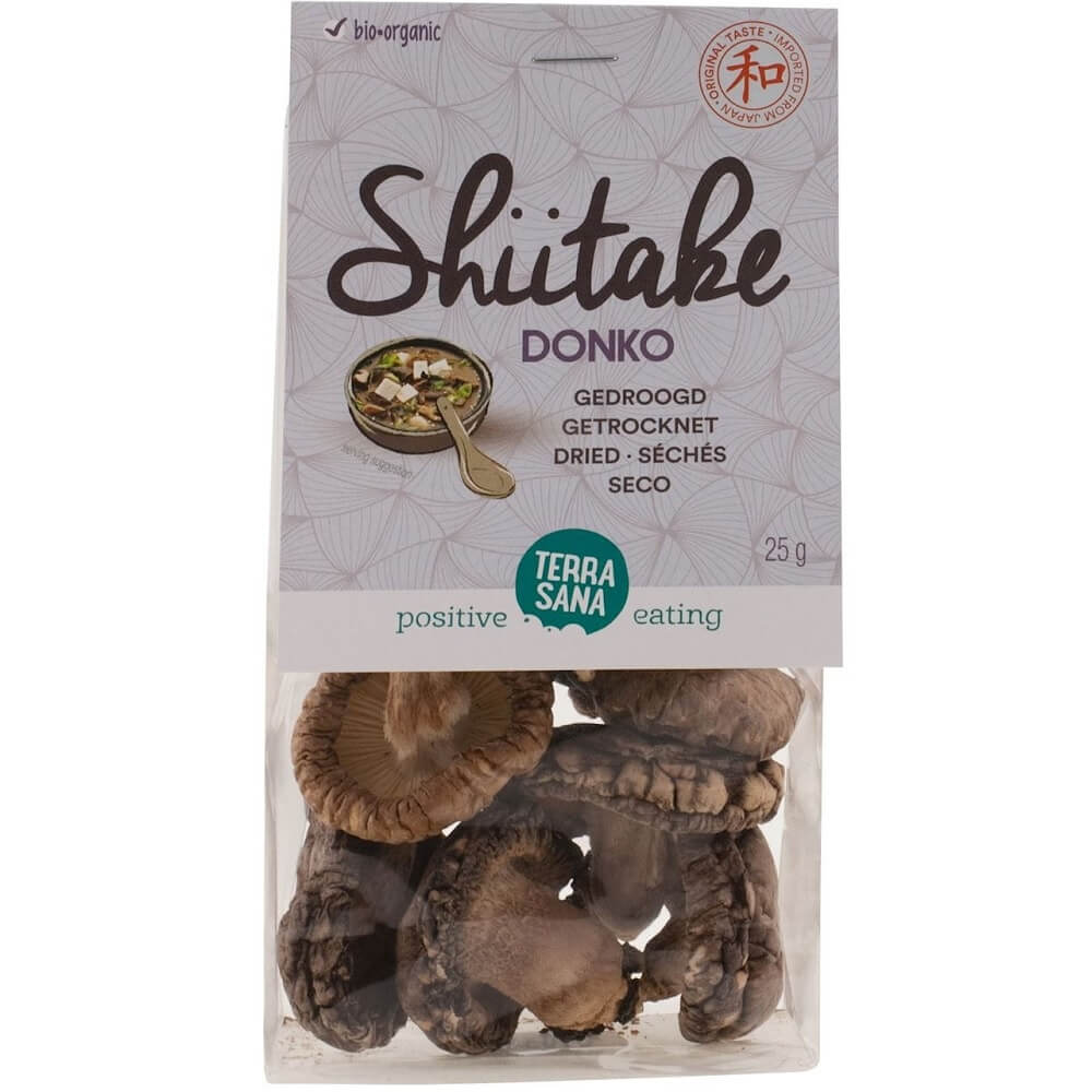 Shiitake donko (champignons séchés) BIO 25 g - TERRASANA