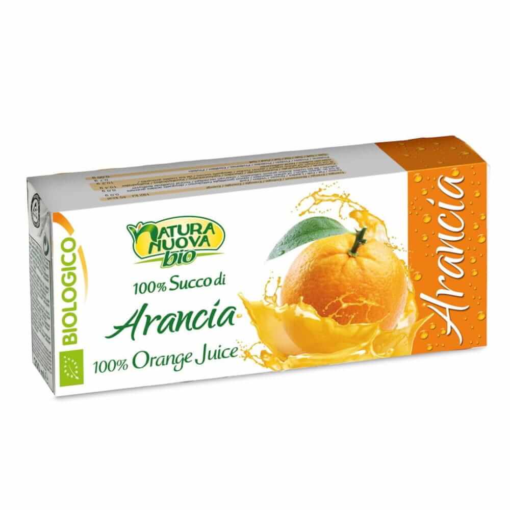 Jus d'orange reconstitué à partir de jus d'orange concentré BIO 3x200 ml - NATURA NUOVA