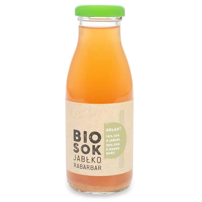 Jus pomme et rhubarbe BIO 250 ml - SAVEURS FRUITS