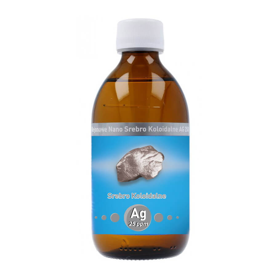 Nano argent colloïdal non ionique ag 25ppm 300ml VITACOLLOIDS
