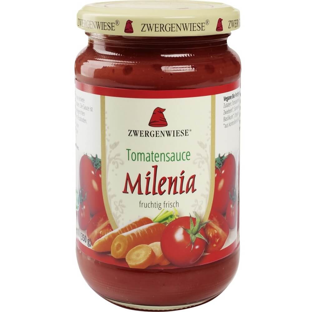 Sauce tomate milenia sans gluten BIO 350 g - ZWERGENWIESE