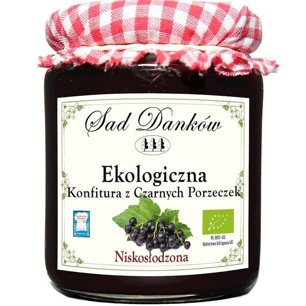 Confiture de cassis pauvre en sucre BIO 270 g - SAD DANKÓW