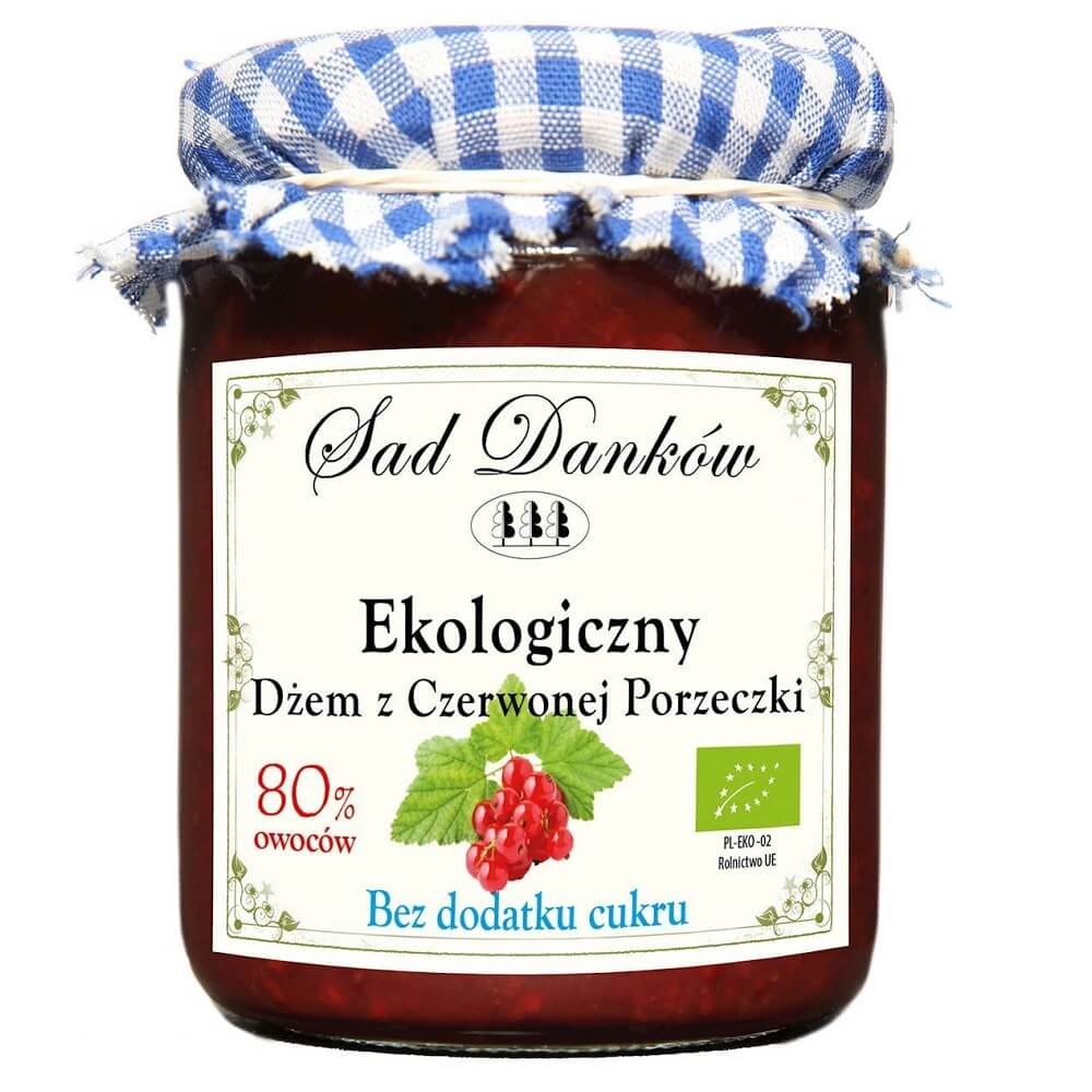 Confiture de groseilles rouges sans sucre BIO 260 g - SAD DANKÓW