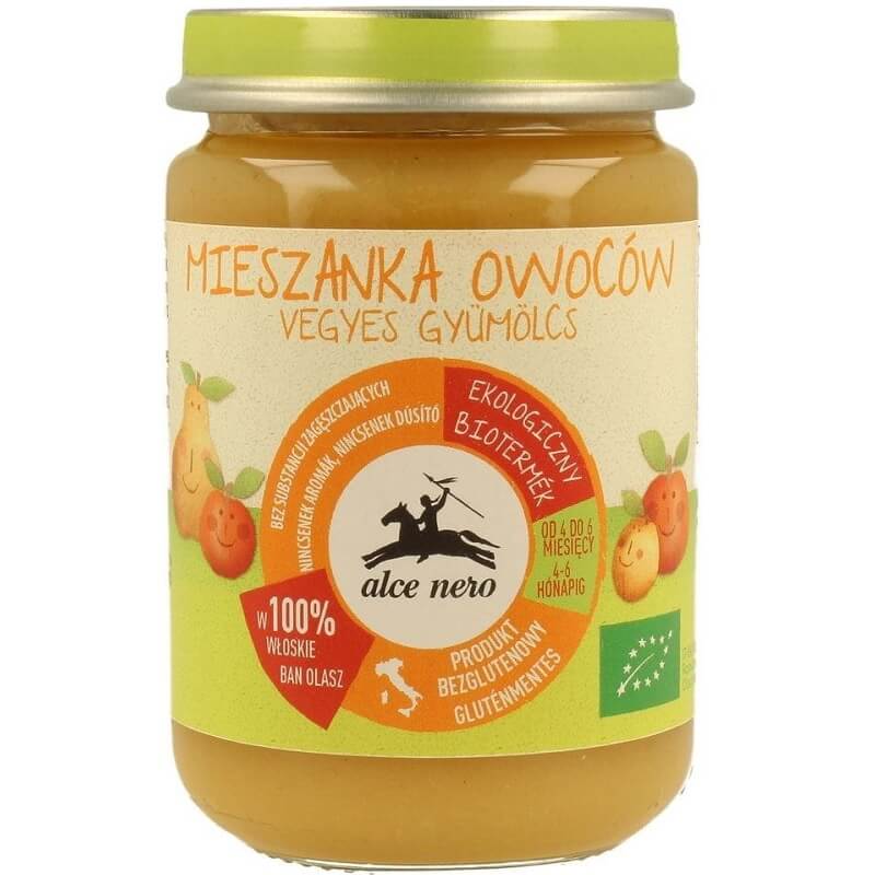 Mélange purée de fruits 4 mois BIO 140 g - ALCE NERO