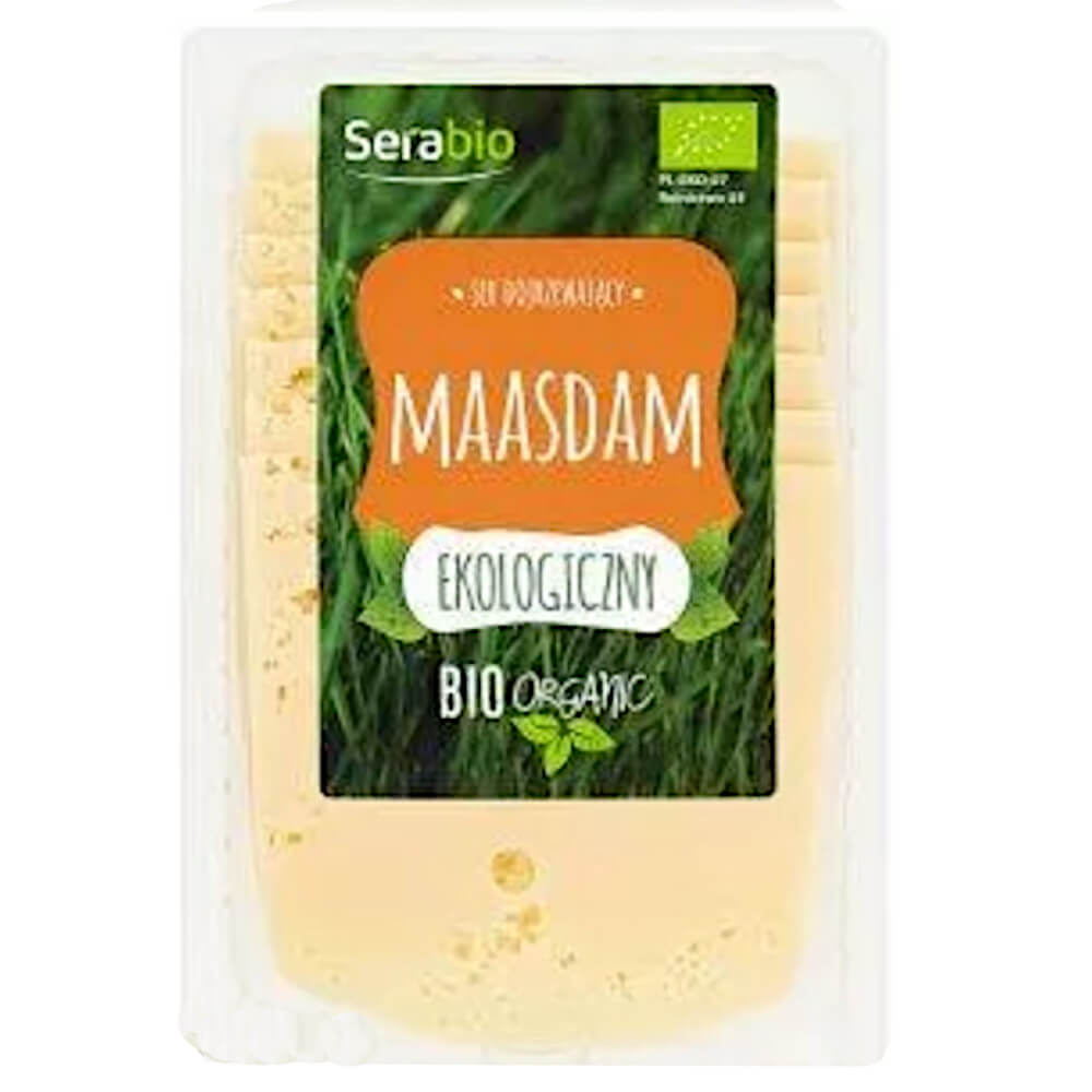 Fromage Maasdam affiné en tranches BIO 125 g SERABIO