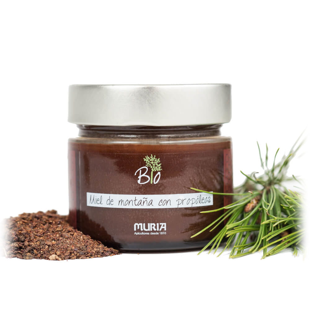 Miel de fleurs de montagne à la propolis BIO 250 g - MURIA