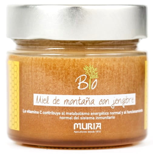 Miel de nectar de fleurs de montagne au gingembre et acérola BIO 250 g - MURIA