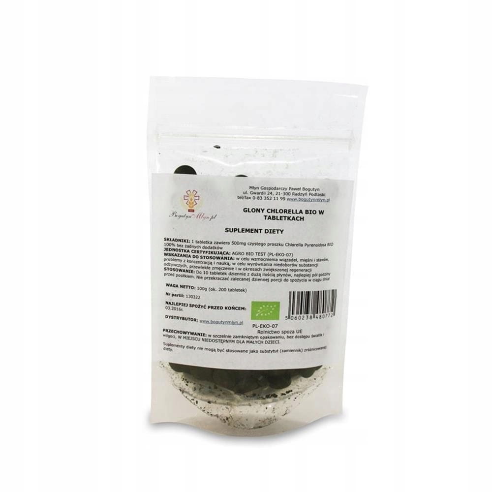Chlorelle BIO 100 g (200 pcs) comprimés - BOGUTIN MILL