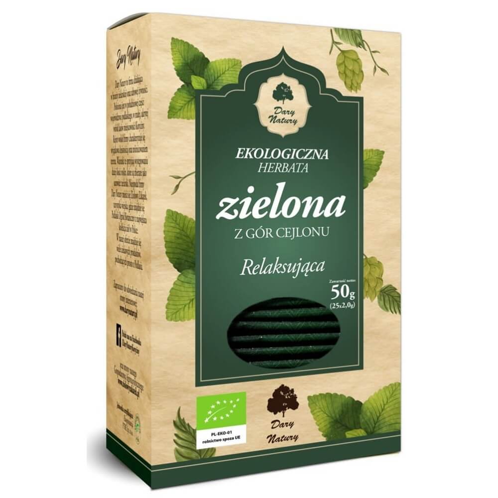 Thé vert relaxant BIO (25 x 2 g) - CADEAUX DE LA NATURE