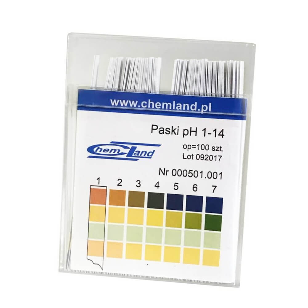 Papiers de tournesol PH 1 - 14 bandes paquet plastique 100 pièces CHEMLAND