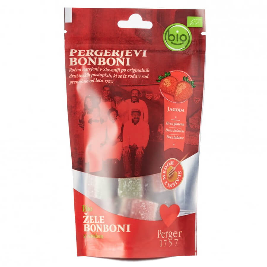 Gelées saveur fraise en sucre 70 g