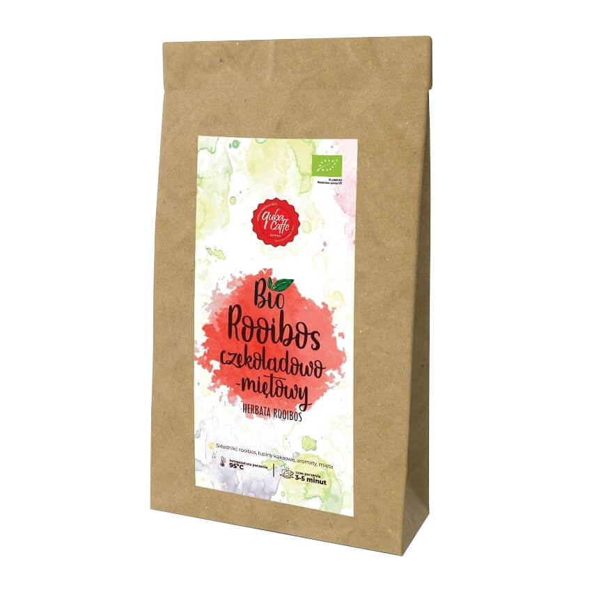 Thé rooibos chocolat-menthe 100 g - QUBA CAFFE