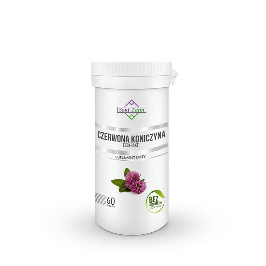 Extrait de trèfle rouge 550 MG 60 gélules - SOUL FARM