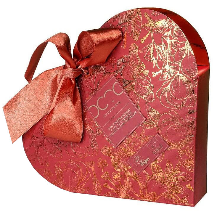 Cœur chocolat fourré amandes chocolat noir BIO 400 g - OCTO