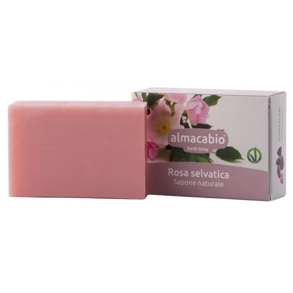 Cube de savon à la rose 100 g - ALMACABIO