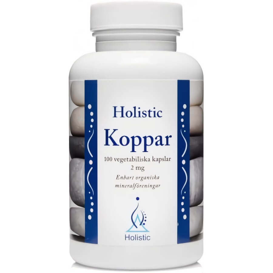 Cuivre koppar 2mg 100 gélules HOLISTIQUE