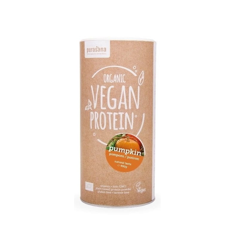 Protéine de citrouille sans lactose sans gluten BIO 400 g - PURASANA
