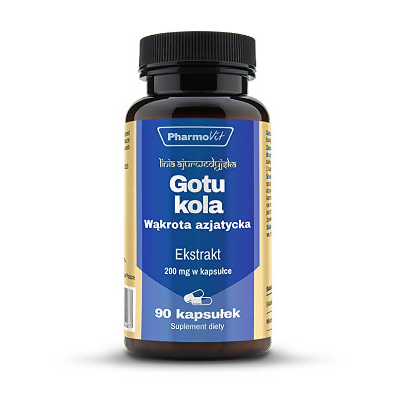 Ombelle asiatique gotu kola 20 : 1 extrait 200mg 90 gélules PHARMOVIT