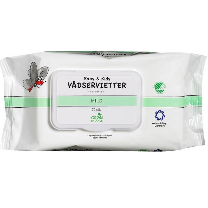 Lingettes humides pour enfants 72 pcs - GRON BALANCE