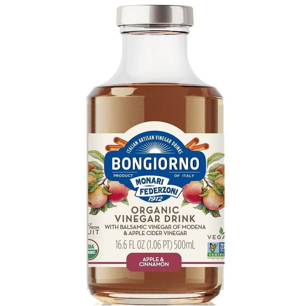 Boisson au goût pomme et cannelle au vinaigre basamique de modène BIO 500 ml - BONGIORNO