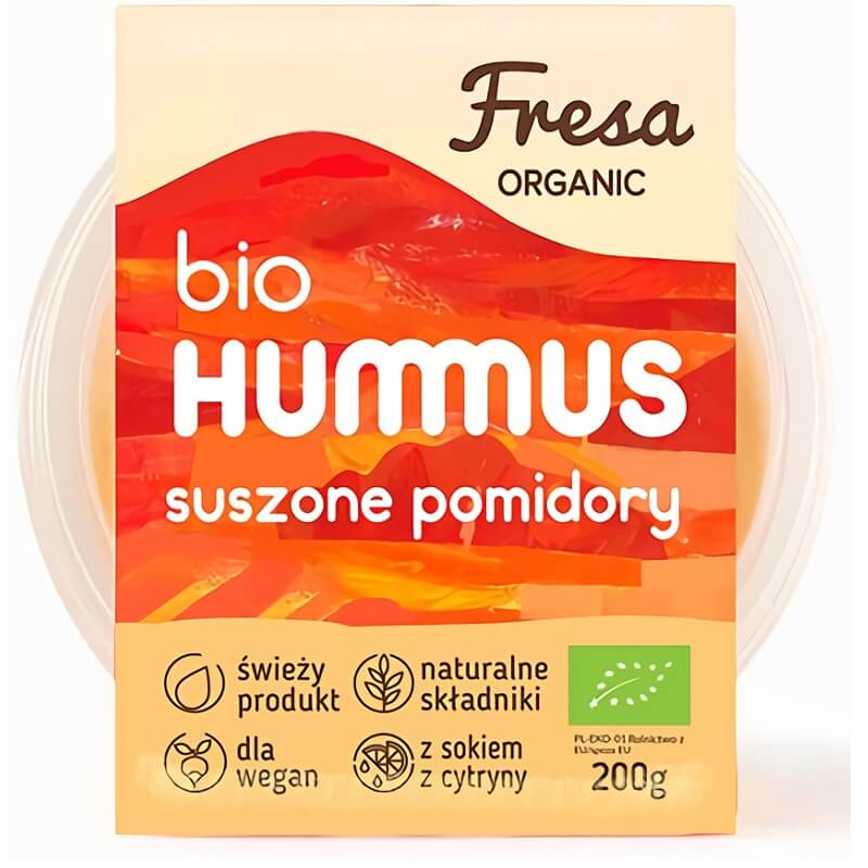 Houmous aux tomates séchées BIO 200 g - FRESA ORGANIC
