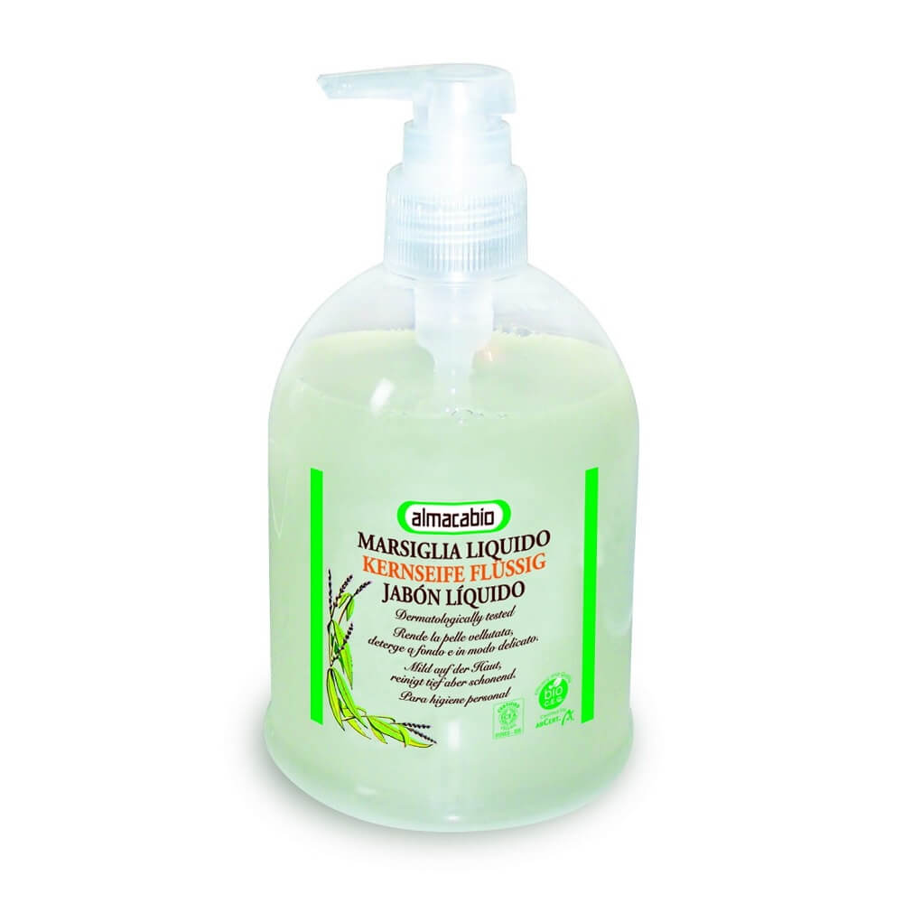 Savon liquide de Marseille avec distributeur 500 ml - ALMACABIO