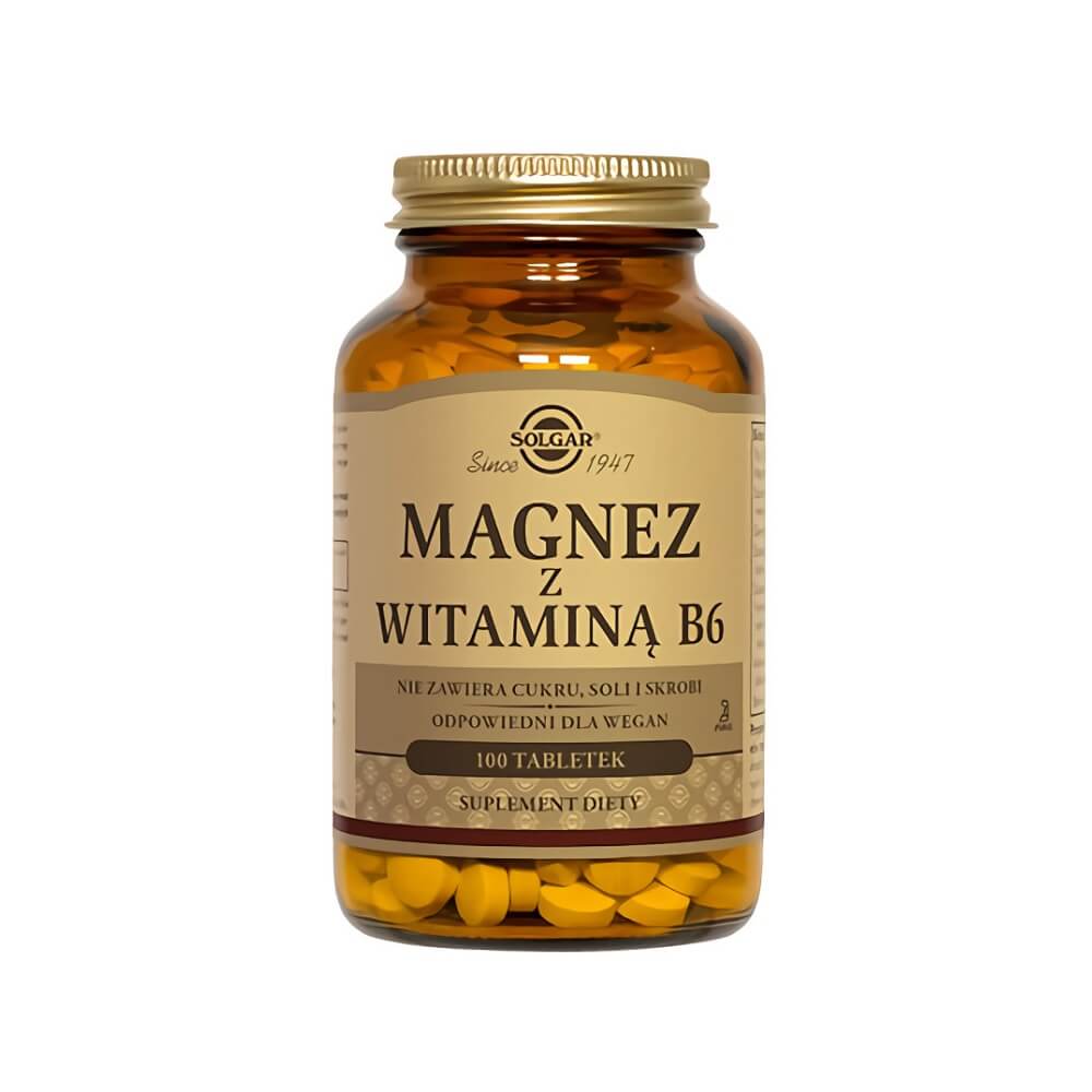 Magnésium avec vitamine B6 SOLGAR 100 comprimés