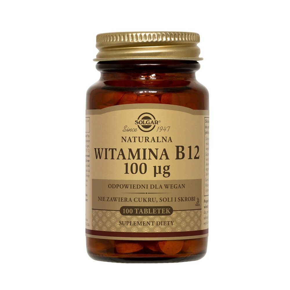 Vitamine B12 cyanocobalamine 100 µg 100 comprimés SOLGAR