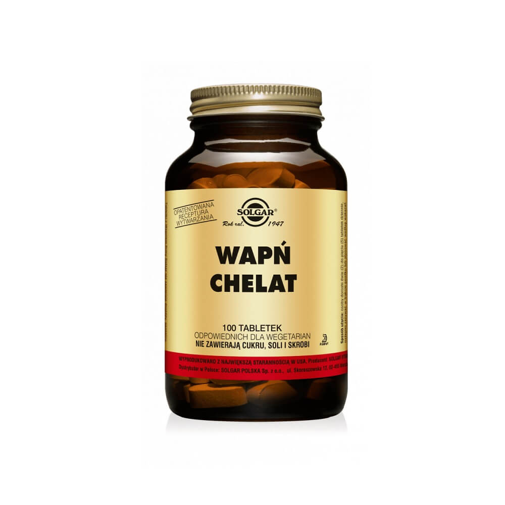 Chélate d'acides aminés de calcium 100 comprimés SOLGAR