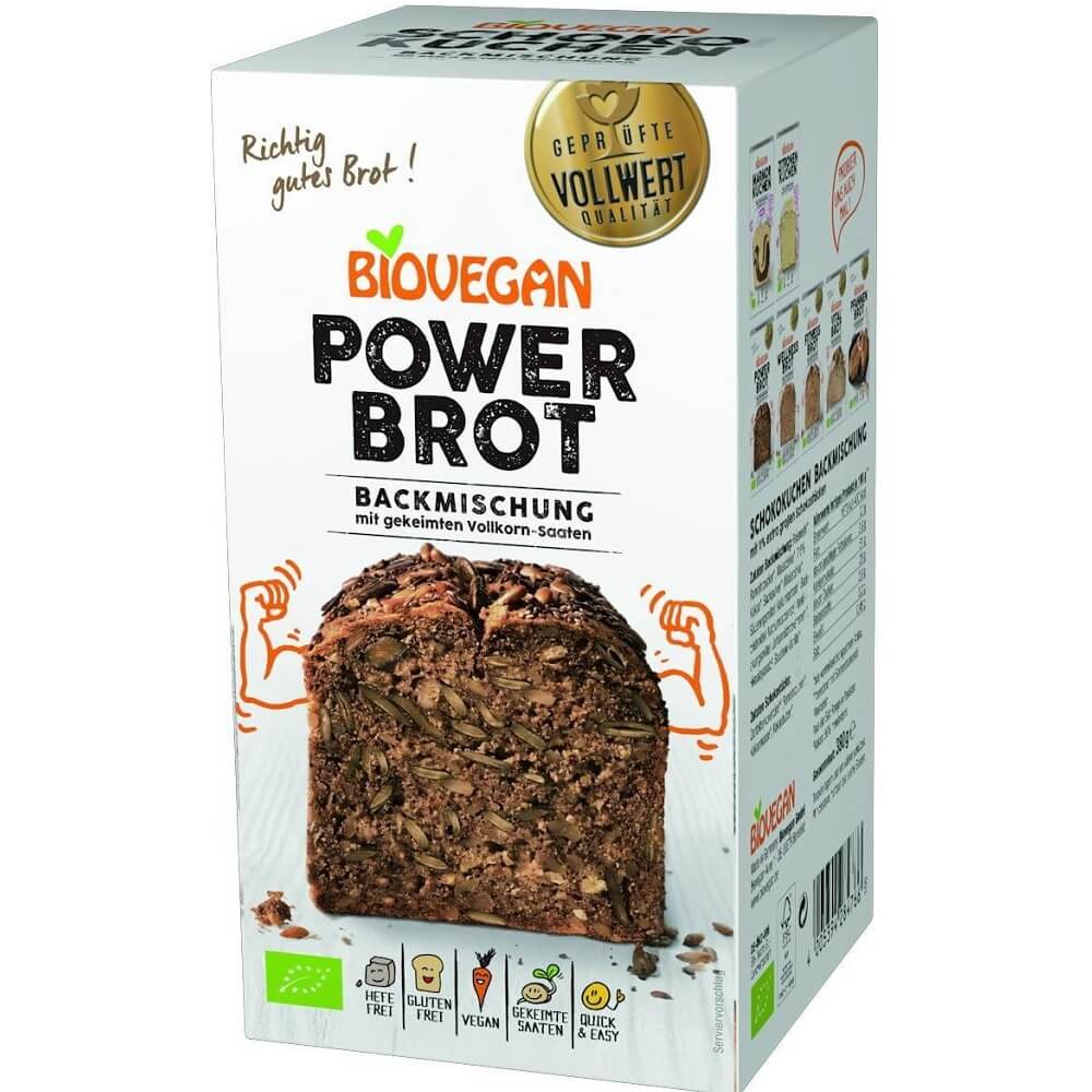 Mélange à pain Power sans gluten BIO 350 g - BIO VEGAN
