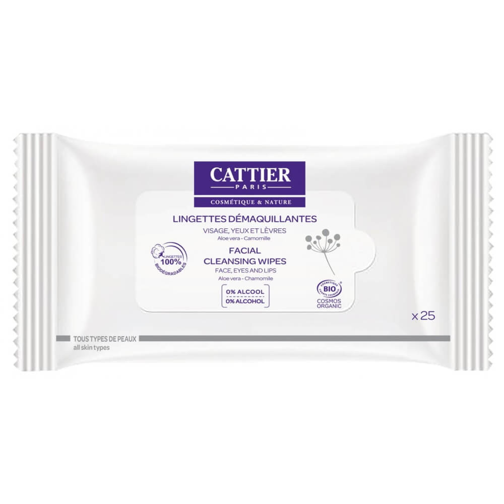 EKO lingettes nettoyantes visage et yeux 25 pièces - CATTIER