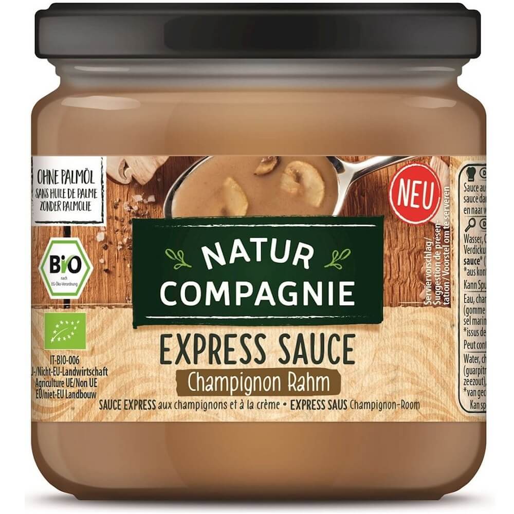 Sauce Champignons BIO 325 ml - NATUR COMPAGNIE