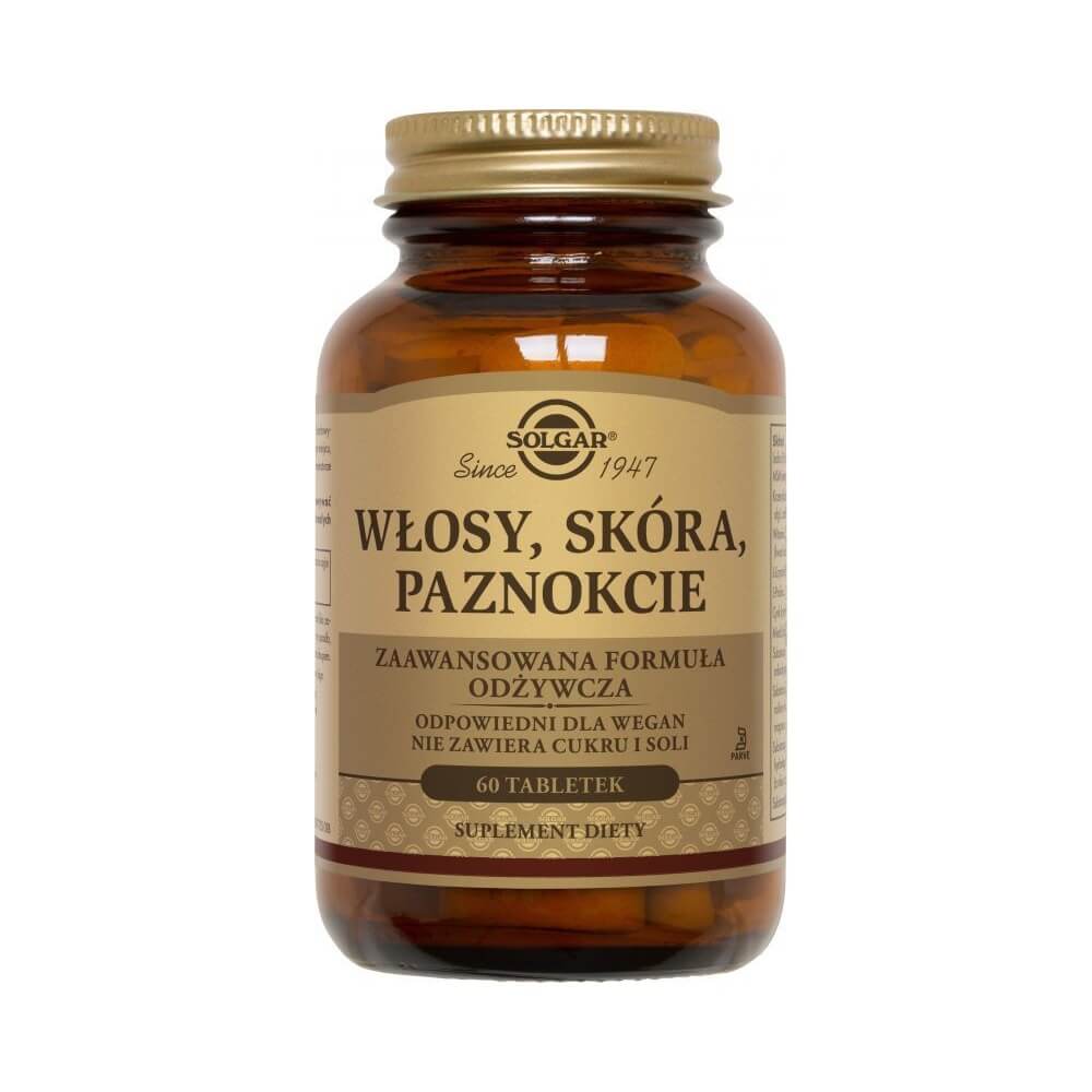 Cheveux, peau, ongles, 60 comprimés de SOLGAR